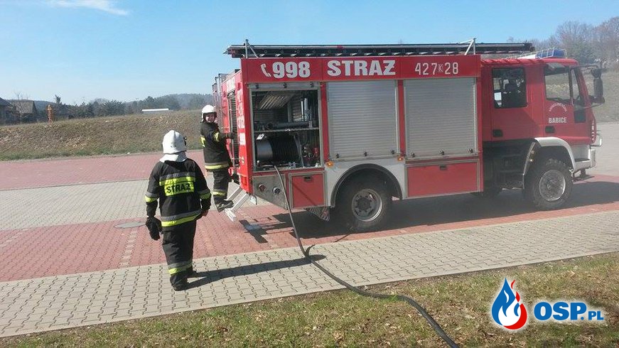 Pożar gałęzi - ul. Krakowska w Babicach OSP Ochotnicza Straż Pożarna