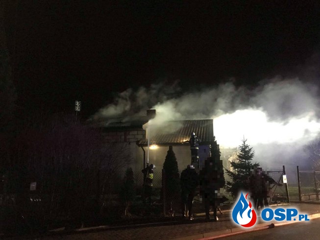 Pożar budynku mieszkalnego w Glinojecku OSP Ochotnicza Straż Pożarna