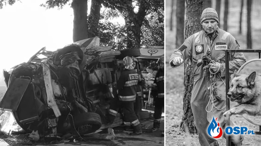 Ogniomistrz Grzegorz Wesołowski zginął w wypadku. Służył w JRG nr 1 w Zielonej Górze. OSP Ochotnicza Straż Pożarna