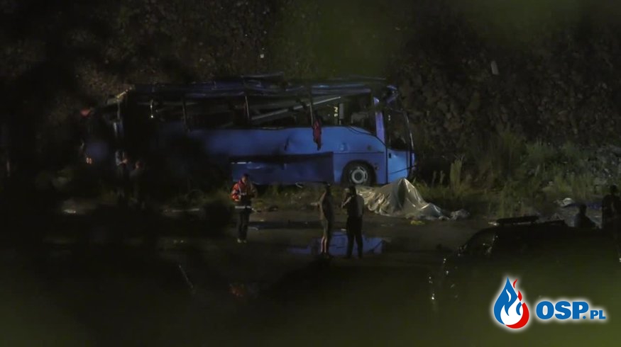 16 osób zginęło w wypadku autobusu w Bułgarii! OSP Ochotnicza Straż Pożarna