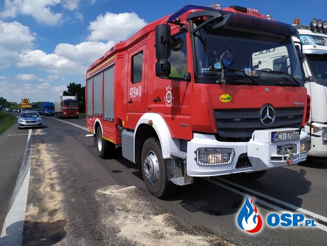 Wypadek 3 pojazdów na DK7 OSP Ochotnicza Straż Pożarna