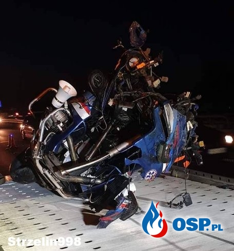 Wolontariusz Fundacji Ratownictwo Motocyklowe Polska zginął w wypadku na A4. OSP Ochotnicza Straż Pożarna