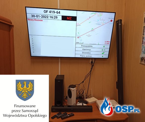 Pozyskany sprzęt dzięki dotacji Urzędu Marszałkowskiego Województwa Opolskiego OSP Ochotnicza Straż Pożarna