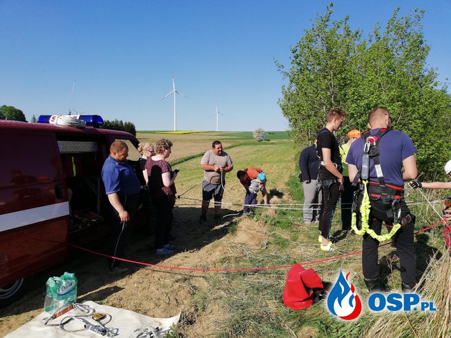 Ćwiczenia Ratownictwo Wysokościowe - Piaskownia Zopowy OSP Ochotnicza Straż Pożarna