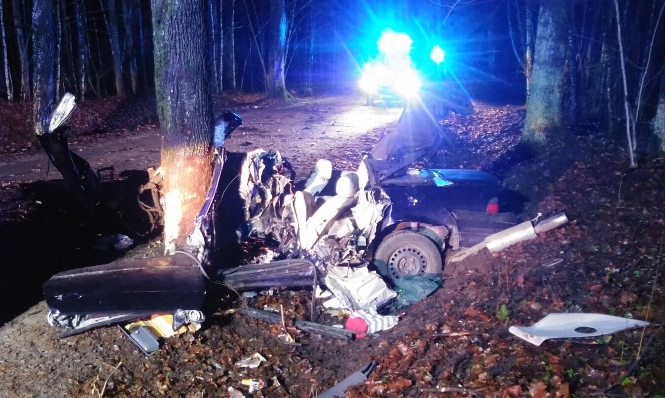 22letni kierowca BMW zginął w wypadku w sylwestrowy